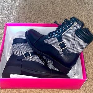 Plaid Boots